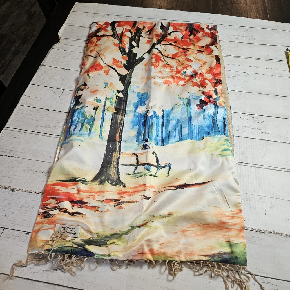 Heirloom Anna Pashmina Scarf‎ Wrap NWT Tree